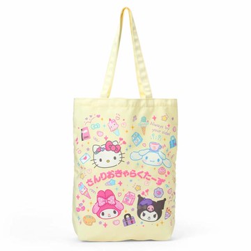 小禮堂 Sanrio 三麗鷗大集合 直式肩背袋 (懷舊校園系列)