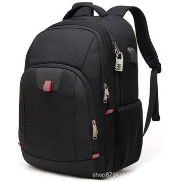 旅行筆記本電腦背包適用 USB 充電端口,防水雙肩包