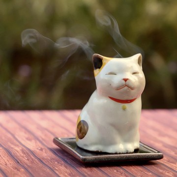 麗香爐  小貓【日本松榮堂 香爐系列】