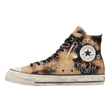 CONVERSE X STRANGER THINGS 5 ALL STAR AGED 87 HC HI BLEACHED BLACK