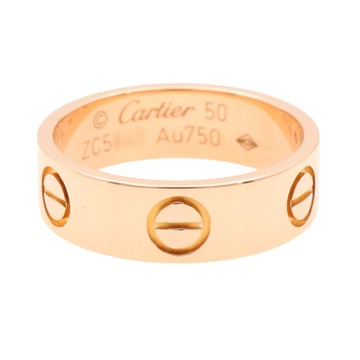 Cartier 卡地亞 18K玫瑰金 Love 戒指 B4084800 【二手名牌BRAND OFF】