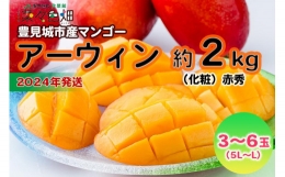 アーウィンマンゴー約2kg（化粧）赤秀