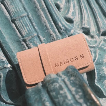 快速出貨【MAISON M】法式隨行珠寶收納袋 湘妃色｜收好珠寶，旅程出發！