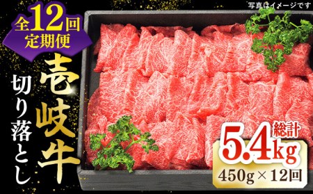  特選 壱岐牛 切り落とし （450g）《壱岐市》 肉 和牛 牛肉 黒毛和牛 切落し 小間切れ 焼肉 赤身 [JDL027] 120000 120000円 12万円