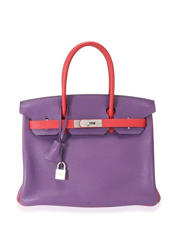 Hermès Pre-Owned - 2013 Birkin 30 handbag - men - Leather - One Size - Purple