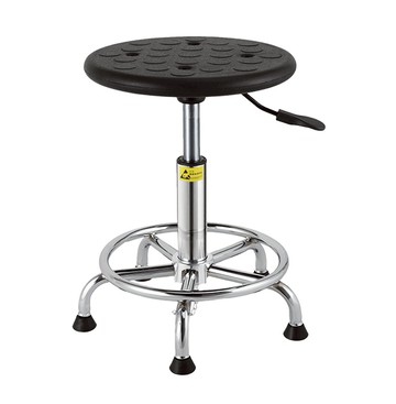 靜電椅 防靜電凳子工廠車間流水線PU發泡圓凳實驗室凳升降旋轉防靜電椅子 【CM4625】