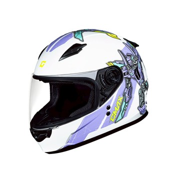 【SOL Helmets】GMAX 49Y 全罩式安全帽 (羅伯特_白/紫)