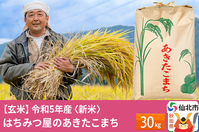 秋田県産 あきたこまち 30kg 新米 令和5年産 30キロ お米 仙北市|02_tyj-323001