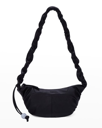 Kech Ruched Zip Crossbody Bag
