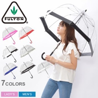 フルトン 傘 バードケージ メンズ レディース FULTON BIRDCAGE L041 5020815 雨具 ビニ傘 ビニール 透明  おしゃれ カラフル カジュ LINEショッピング