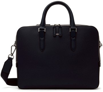 BOSS 海军蓝 Structured 公文包