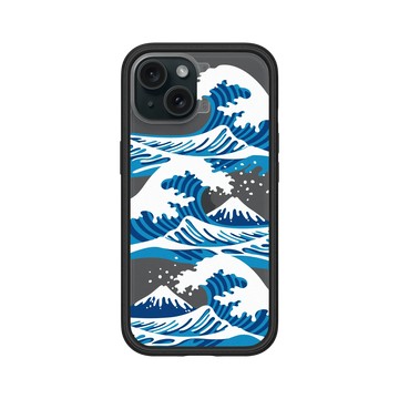 iPhone 15 Mod NX 黑 - Turning Japanese / 東方物語 - 浪濤2