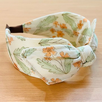 請MOYA 寬版手工髮箍 野薑花