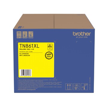 BROTHER XXLY 超高容量黃色碳粉匣 TN-861，適用HL-L9430CDW/MFC-L9630CDN，原廠碳粉，色彩鮮豔  黃色  1個
