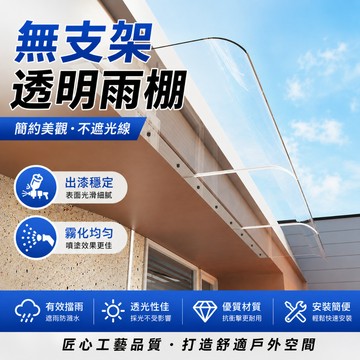 維格特✨ 雨遮 透明雨遮 門口雨遮 窗戶雨遮 隱形雨篷 遮雨棚 採光雨棚 PC耐力板雨棚 防雨棚 遮陽棚 門窗遮雨棚
