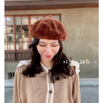 「拉兒小舖」台灣現貨 韓版  雪尼 貝雷帽 復古 文青 氣質  空靈 貝蕾帽 森林系小畫家帽