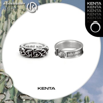 🌾健太選物🌾雕紋尺印戒指 刻紋戒指 精緻戒指 開口戒指 銀戒指 對戒 飾品男 飾品女 潮流飾品