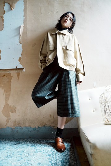 Old roll 底片小版薄呢格紋五分褲 - 2色 S/M - 綠