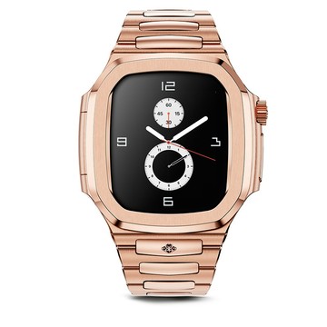 Golden Concept Apple Watch 45mm 玫瑰金不銹鋼錶帶 玫瑰金錶框 WC-RO45-RG