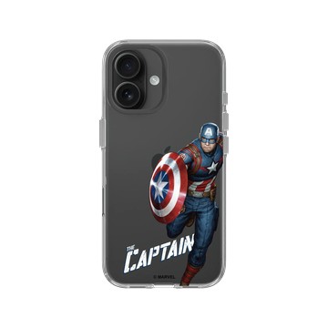 iPhone 16 Clear Case（相機按鈕） 透明 - 迪士尼-漫威 Marvel - 美國隊長-準備任務
