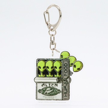 外星人罐頭鑰匙圈