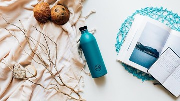 意大利24Bottles【URBAN超輕量羽毛系列】海灣之藍 -不鏽鋼瓶