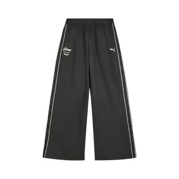 Puma 長褲 Retro Tape 女款 黑 寬褲 亞規 褲子 鬆緊帶設計 風褲 王淨同款 635721-01