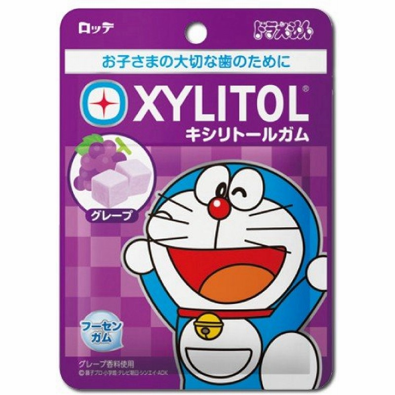 ドラえもん キシリトールフーセンガム ぶどう味 1袋 16粒 31g メール便8点まで 通販 Lineポイント最大0 5 Get Lineショッピング