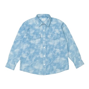 KAIKAI - Melancholy - 雲染丹寧襯衫外套