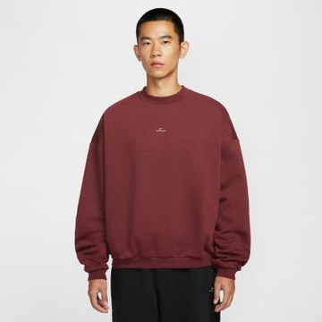 NIKE 長袖上衣 男 大學T AS M NK TF SI BRSH CREW 酒紅 IM5902619
