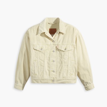 Levis Fresh果漾系列 女款 90年寬鬆版燈芯絨外套 / 精工漂染工藝 檸檬黃 熱賣單品