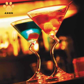 玻璃 馬天尼雞尾酒三角杯 高腳香檳氣泡酒吧調酒個性創意Z腳杯ws8291