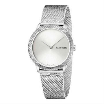 Calvin klein 卡文克萊 Minimal系列(K3M22T26) 簡約重溫復古腕錶/銀 35mm｜樂天全館特惠中★指定刷卡回饋10%