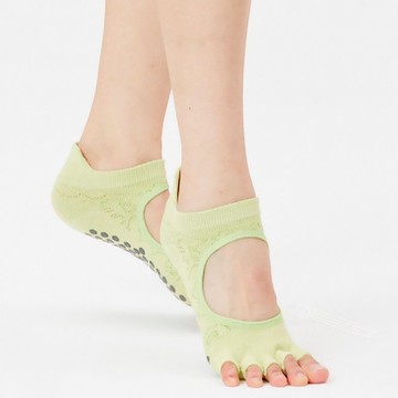【Clesign】Toe Grip Socks 瑜珈露趾襪 - 春夏新色 - Viridity