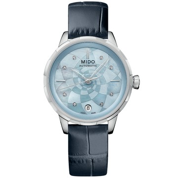 MIDO美度 RAINFLOWER 花雨系列 真鑽機械腕錶 34mm / M0432071613100