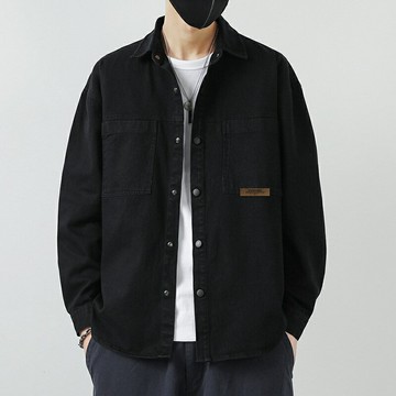 現貨+預購 工裝外套休閒夾克-水洗棉質男外套5色74kn58【獨家進口】【米蘭精品】