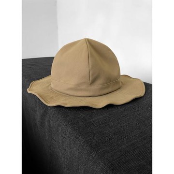 全棉漁夫帽男女時尚街頭盆帽日系復古工裝帽百搭純色圓頂盆帽潮帽