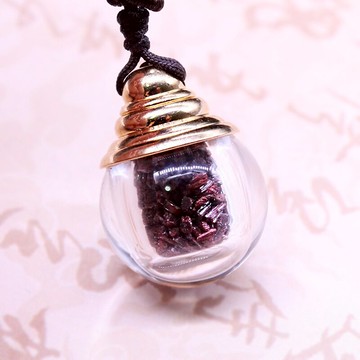 天然水晶原石吊墜白水晶舍利塔供佛朱砂碎粉裝藏男女掛件項鏈