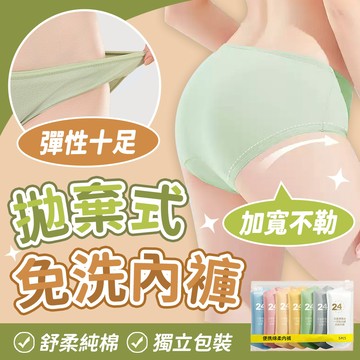 20入組莫蘭迪色免洗內褲