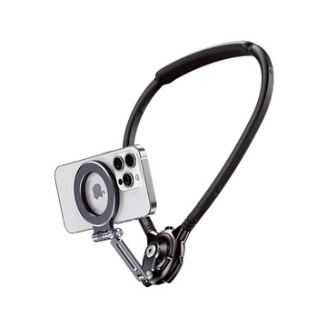 【ibits】BON G03J 磁吸掛脖手機支架 穩固防抖 360度調節 180度翻轉 親膚矽膠