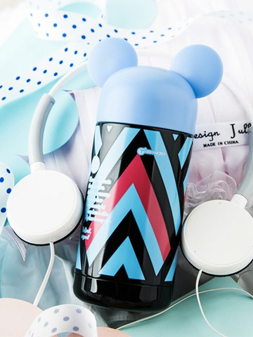 M天喜保溫杯 創意可愛學生水杯男女不銹鋼茶杯米奇保溫瓶便攜杯子