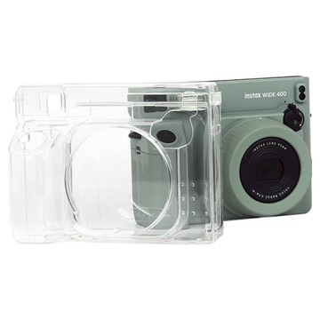 拍立得 WIDE400 保護殼/水晶殼 附背帶 透明色  1個  單一商品