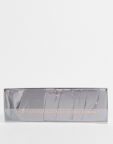 Easilocks Satin Anti-Friction Comfort Bonnet in Silver-No colour