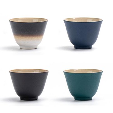 瓷牌茗青楓品茗杯家用會客功夫茶杯個人專用陶瓷主人杯單杯小茶杯