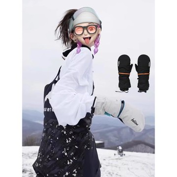 HELLOW單板滑雪手套防水保暖觸屏腕繩雪卡袋內五指男女款手套