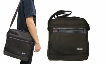 ~雪黛屋~YESON 斜背包大容量可A4紙主袋+外袋共四層高單數彈道防水尼龍布台灣製造YKK拉鍊釦具工具袋外出Y775