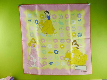 【震撼精品百貨】Disney 迪士尼公主系列~手帕-綜合公主-粉紅色