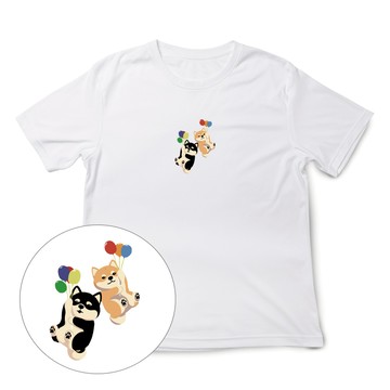 JZ TEE 柴犬氣球 印花短袖T恤