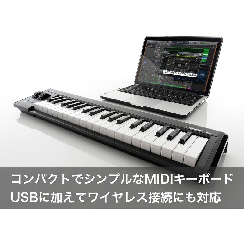 KORG （コルグ） ワイヤレス MIDI キーボード コントローラー Bluetooth DTM プラグイン付属 microKEY2 Ai