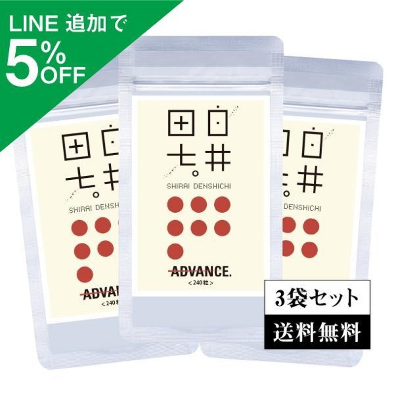 田七人参 白井田七 240粒入り パウチタイプ 3袋 和漢の森 尿酸 白井伝